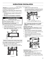 Предварительный просмотр 21 страницы Whirlpool UXT5530AAB Installation Instructions And Use & Care Manual