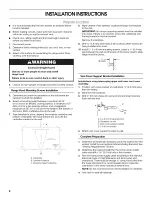 Предварительный просмотр 8 страницы Whirlpool UXW7230BS0 Use & Care Manual