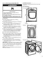 Preview for 5 page of Whirlpool Vantage WGD7990XG Installation Instructions Manual