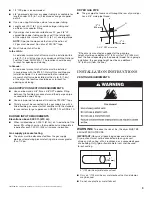 Preview for 9 page of Whirlpool Vantage WGD7990XG Installation Instructions Manual