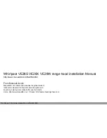 Preview for 1 page of Whirlpool VE28S Installation Manual