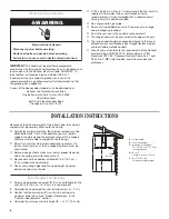 Предварительный просмотр 6 страницы Whirlpool Ventilation Hood Installation And Use Manual