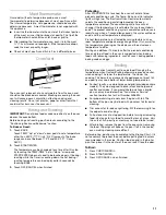 Preview for 11 page of Whirlpool W10017570 Use And Care Manual