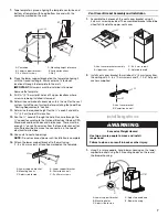 Предварительный просмотр 7 страницы Whirlpool W10018010 Installation Instructions And Use & Care Manual