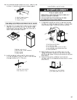 Предварительный просмотр 21 страницы Whirlpool W10018010 Installation Instructions And Use & Care Manual