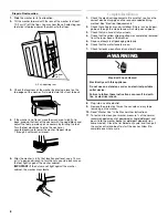 Preview for 8 page of Whirlpool W10038060 Installation Instructions Manual