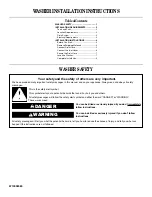 Preview for 1 page of Whirlpool W10038080 Installation Instructions Manual