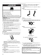 Предварительный просмотр 12 страницы Whirlpool W10054070A Use And Care Manual