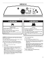 Предварительный просмотр 17 страницы Whirlpool W10054070A Use And Care Manual