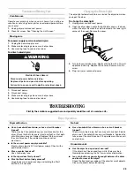 Предварительный просмотр 23 страницы Whirlpool W10054070A Use And Care Manual