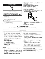 Предварительный просмотр 6 страницы Whirlpool W10088771 User Instructions