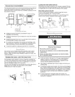 Preview for 3 page of Whirlpool W10096749 Installation Instructions Manual