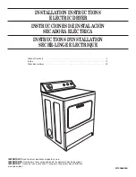 Preview for 1 page of Whirlpool W10096895A Installation Instructions Manual