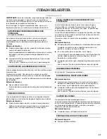 Preview for 27 page of Whirlpool W10099470 Use And Care Manual