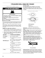 Preview for 36 page of Whirlpool W10099470 Use And Care Manual