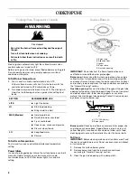 Preview for 6 page of Whirlpool W10106890 User Manual