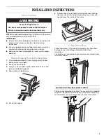 Предварительный просмотр 7 страницы Whirlpool W10113000A Use And Care Manual