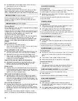 Preview for 14 page of Whirlpool W10120516A Use And Care Manual