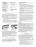 Preview for 28 page of Whirlpool W10120516A Use And Care Manual