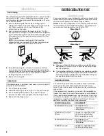 Предварительный просмотр 8 страницы Whirlpool W10131409A User Instructions