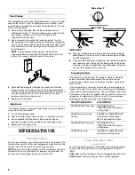 Предварительный просмотр 8 страницы Whirlpool W10131411A User Instructions