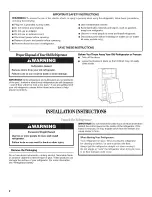 Preview for 2 page of Whirlpool W10131412A User Instructions