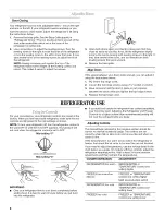 Preview for 8 page of Whirlpool W10131412A User Instructions