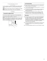 Preview for 9 page of Whirlpool W10131412A User Instructions