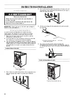 Предварительный просмотр 12 страницы Whirlpool W10150593A Installation Instructions Manual