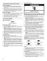 Предварительный просмотр 6 страницы Whirlpool W10175487A User Instructions