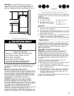 Предварительный просмотр 41 страницы Whirlpool W10175487A User Instructions