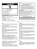 Preview for 4 page of Whirlpool W10182518A User Manual