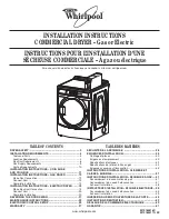 Предварительный просмотр 1 страницы Whirlpool W10184516C Installation Instructions Manual