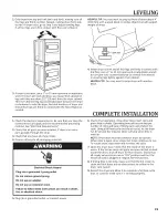 Preview for 23 page of Whirlpool W10184585B Installation Instructions Manual