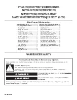 Preview for 1 page of Whirlpool W10222378A Installation Instructions Manual