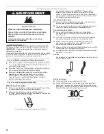 Preview for 22 page of Whirlpool W10222378A Installation Instructions Manual