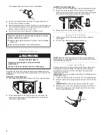 Preview for 6 page of Whirlpool W10222389A Installation Instructions Manual