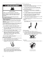 Preview for 16 page of Whirlpool W10222389A Installation Instructions Manual