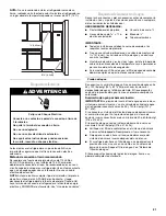 Предварительный просмотр 21 страницы Whirlpool W10226405A User Instructions