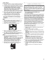 Preview for 41 page of Whirlpool W10266784A Use & Care Manual