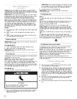 Preview for 10 page of Whirlpool W10305235A Use & Care Manual