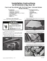 Whirlpool W10323246 Installation Instructions Manual preview