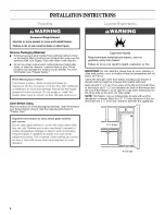 Предварительный просмотр 4 страницы Whirlpool w10326799b Use & Care Manual