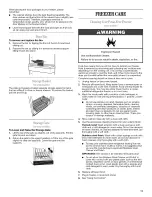 Предварительный просмотр 11 страницы Whirlpool w10326799b Use & Care Manual