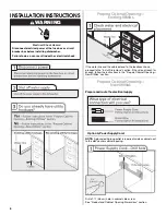 Предварительный просмотр 6 страницы Whirlpool W10329310A Installation Instructions Manual