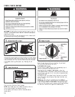 Preview for 12 page of Whirlpool W10343071C Use And Care Manual