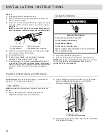 Предварительный просмотр 12 страницы Whirlpool W10417000B Use & Care Manual