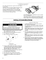 Предварительный просмотр 6 страницы Whirlpool W10430946A Installation Instructions Manual