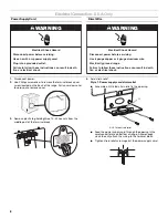 Предварительный просмотр 8 страницы Whirlpool W10430946A Installation Instructions Manual