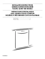 Предварительный просмотр 1 страницы Whirlpool W10435040A Installation Instructions Manual